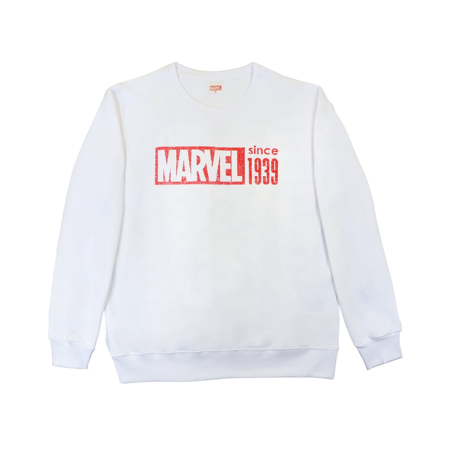 Poleron Hombre Vintage Blanco Marvel