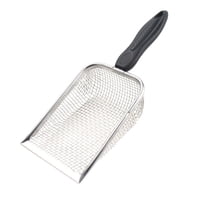 Magideal - Arena Para Reptiles Sustrato Para Reptiles De Malla Fina De Acero Inoxidable Cuchara Para Arena De Metal, Sustrato Para Terrario Limpiador De Basura Mango Pp Malla 4.5Mm