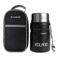 Eoland - Termo Comida Colacion 800Ml Acero Inoxidable Bolso Cuchara