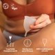 thumbnail image 4 of Copa menstrual OrganicUp AllMatters talla B Soft fabricada en Alemania, 4 of 9