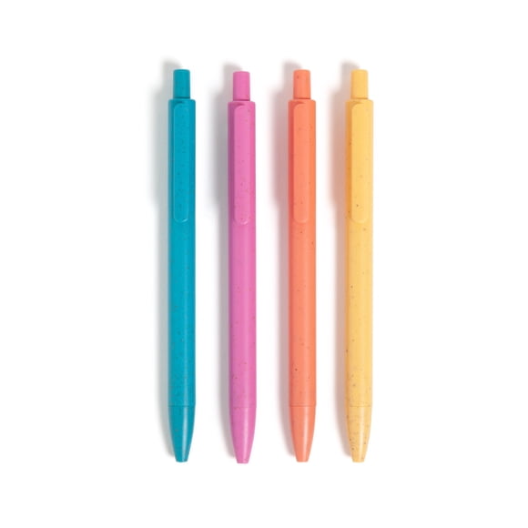 Bolagrafos U Brands UEco 0.7mm Punta Fina Tinta Negra Pack 4