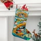 thumbnail image 2 of Patoaventuras Tema: Calcetines de Navidad, fino lino blanco para colgar en escaleras y chimenea, decoración navideña para el hogar, regalo de Navidad.54cm×38cm, 2 of 5