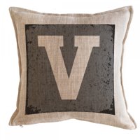 Tuyo Print - Cojín Letra Fondo Gris V 45X45