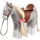 thumbnail image 1 of Peluche HollyHome Pretty con forma de caballo de peluche, 28 cm, gris, 1 of 3