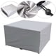 thumbnail image 3 of Xiao Hua Funda rectangular para Mesa de Terraza, Juego de Muebles de Exterior Impermeable y Resistente, Cubierta Antipolvo para Mesa y Silla de Patio, 1 Pieza, 83.9 X 52 X 29.13 Pulgadas Plateado, 3 of 4