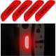 thumbnail image 1 of Stickers Reflectantes Ziciner Puerta Auto Rojo 4 Unidades Universal, 1 of 3