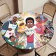 thumbnail image 5 of Todos Siguen Odiando A Chris theme Fitted Round Tablecloths Elastic Edged Table Covers Waterproof Table Cloth For Kitchen Holiday Party Tables Decor 150cm, 5 of 6