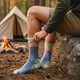 thumbnail image 2 of Calcetin Deportivo Corte Largo Trekking Andor Lhotse celeste 35-39, 2 of 7