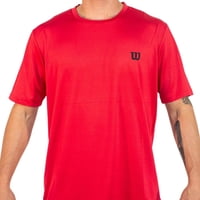 Polera Wilson Mesh Roja Tenis Padel
