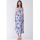 thumbnail image 2 of Vestido Midi con Estampado Floral, sin Mangas, con Lazo Ancho en la Parte Delantera, Dobladillo con Volantes y Detalle de Abertura Lateral, 2 of 5