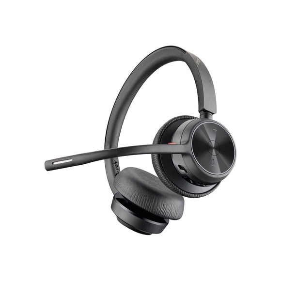 Auriculares inalámbricos Poly Voyager 4320 UC con soporte de carga