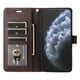 thumbnail image 3 of FOXDOCK Funda tipo Cartera para iPhone 12 Pro – Cubierta de Cuero PU con Múltiples Ranuras, Bolsillo para Efectivo y Correa de Muñeca, 3 of 6