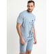 thumbnail image 3 of Polera Manga Corta Cuello Redondo Print Celeste celeste XL, 3 of 4
