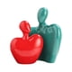 thumbnail image 4 of Amante Estatua Artesanía Apasionado Romántico Para Gabinete De Oficina Regalo De Boda Verde Y Rojo, 4 of 5