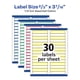 thumbnail image 4 of Etiquetas para carpetas de archivos Avery TrueBlock 750, etiquetas imprimibles, 4 of 7