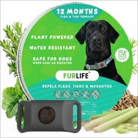 Placa Antipulgas Y Garrapatas Furlife Gris Impermeable Para Perros