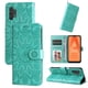 thumbnail image 1 of Funda tipo cartera FOXDOCK para Samsung Galaxy A32 5G , diseño girasol en relieve, cuero PU, cierre magnético, soporte y tarjetero, 1 of 5