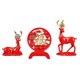 thumbnail image 3 of Estatuas De Ciervos De Resina Manualidades Figuras De Renos De Comedor Para El Día De San Valentín Rojo, 3 of 5