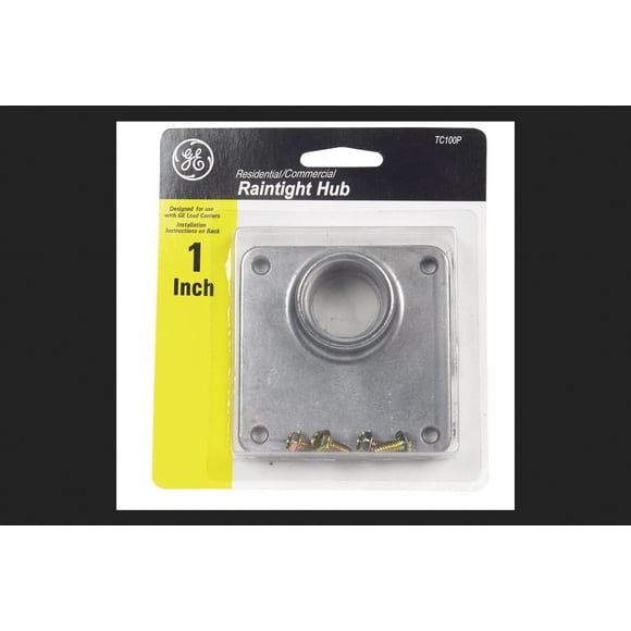 Raintight Hub GE TC100, 8,3 x 8,3 cm, 1 pulgada, atornillable