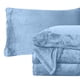 thumbnail image 1 of Juego de sábanas Elegant Comfort, terciopelo, felpa, franela, doble, azul, 1 of 9