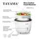 thumbnail image 2 of Arrocera Tayama RC-8 de 1,9 L de capacidad con bandeja de vapor, color blanco, 2 of 5