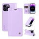 thumbnail image 1 of Funda Billetera de Cuero para iPhone 15 Pro Max con Tarjetero y Soporte - Tapa Magnética Morado, 1 of 6