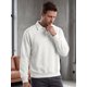 thumbnail image 5 of INSPIRE CHIC Sudadera Polo para Hombre de Manga Larga con Diseño de Retazos M Gris Claro, 5 of 6