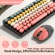 thumbnail image 3 of Combo de Teclado y Ratón MOFII Inalámbrico Retro Rojo Arcoíris, 3 of 9