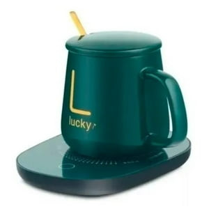 Citohome - Taza Con Calentador Eléctrico 55°C Tazón Para Café Té Leche Color Verde
