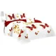 thumbnail image 1 of Cubrecama King Grande Quilt Verano Moderno Elegante Tf Rojo Mariposa Roja, 1 of 3