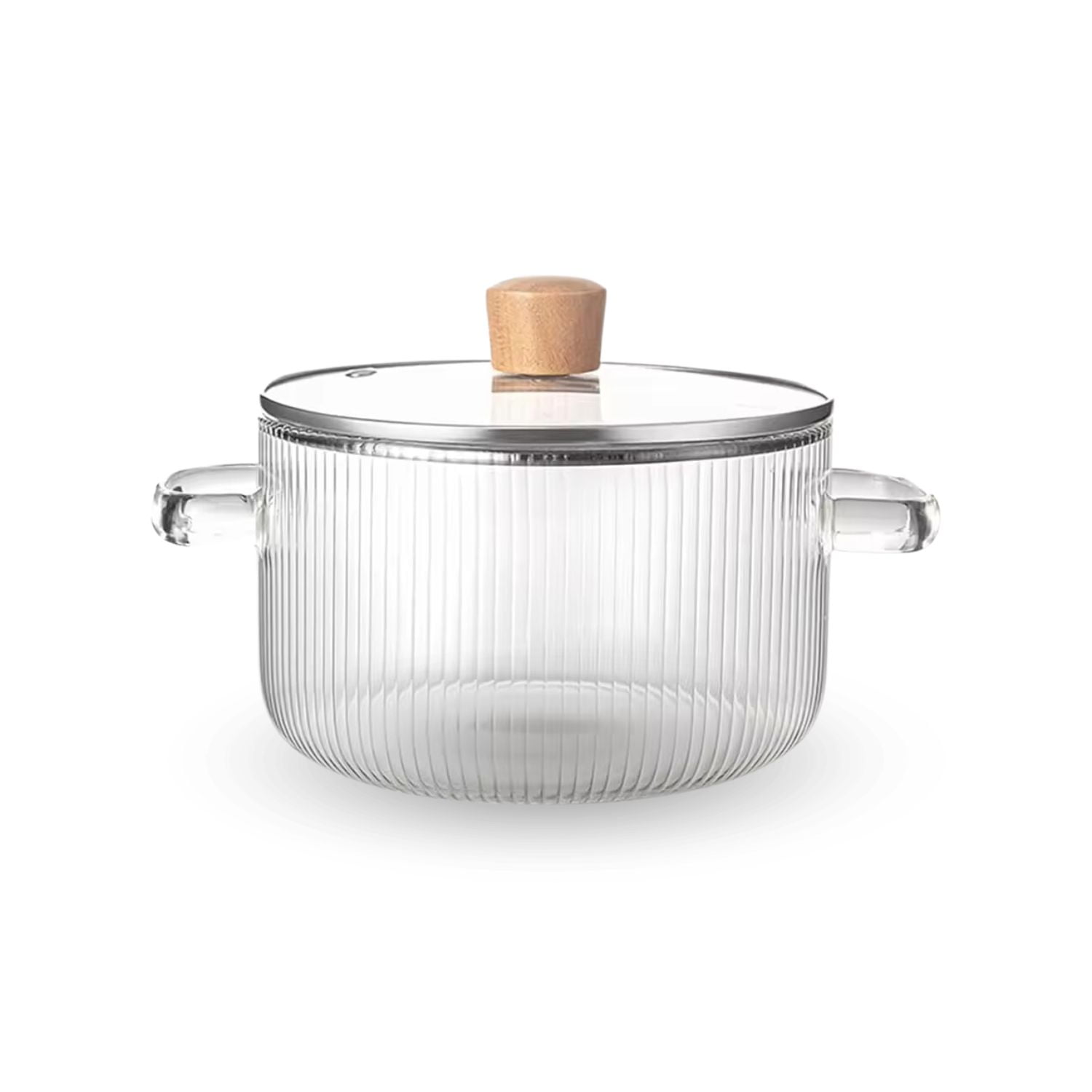 Santu Home & Deco - Olla De Vidrio Con Tapa Cocina Para Sopas Compacta 1,6 L