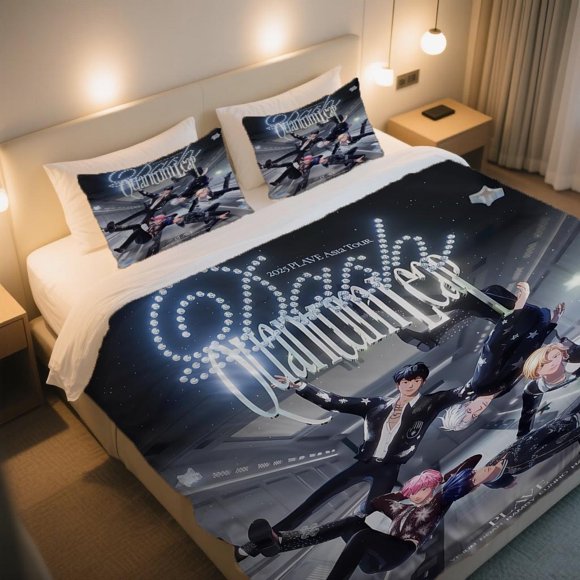 PLAVE 2025 Asia Tour Quantum Leap Duvet Cover Set Soft Down Comforter Bedding with pillowcases Machine Washable