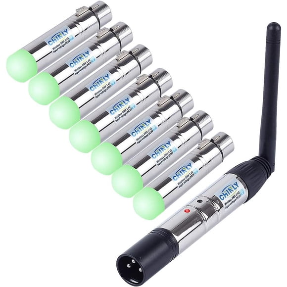 Transmisor DMX512 Inalámbrico CHINLY 2.4G 1TX 7RX 3Pin