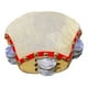 thumbnail image 1 of CASTELLON PANDERO CUEQUERO ESTANDAR TRIPLE CORRIDA DE CHAPAS DE LATÓN MODELO 4040, 1 of 4
