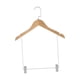 thumbnail image 5 of Perchas De Madera Para Trajes, Perchas Para Pantalones, Gancho Giratorio Resistente Y Duradero Con Clips Para Ropa De Mujer, 5 of 5