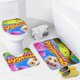 thumbnail image 4 of My Singing Monsters-theme 4-Piece Shower Curtain Set with Rugs, Waterproof Bathroom Decor Set Includes Bath Mat, U-Shaped Rug, Toilet Lid Cover and Curtain with Hooks, 4 of 6