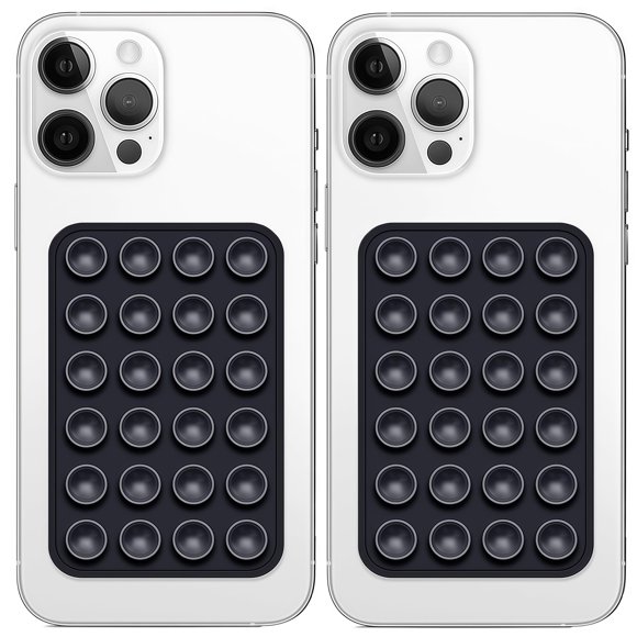 Soporte de Succión para Teléfono Galundge Pack de 2 en Silicona Negro