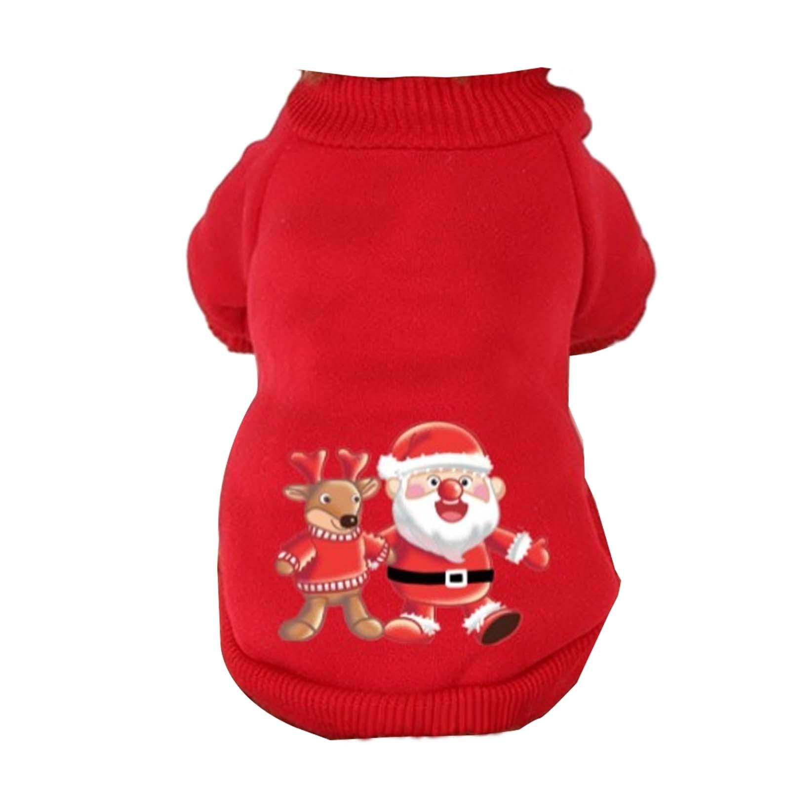 Ioensy - Navidad Cachorro Perro Sudadera Con Capucha Cachorro Perros Sudadera Invierno Otoño Cachorro Trajes M