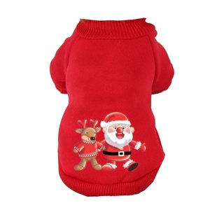 Ioensy - Navidad Cachorro Perro Sudadera Con Capucha Cachorro Perros Sudadera Invierno Otoño Cachorro Trajes M