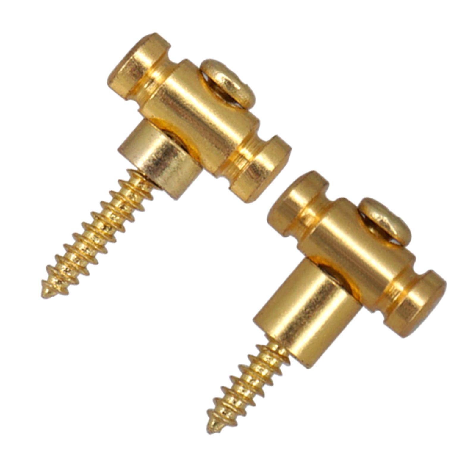 Bothyi - 2 Piezas De Guías De Cuerda De Rodillo Árbol De Cuerda De Rodillo De Guitarra Para Guitarra Clásica Dorada