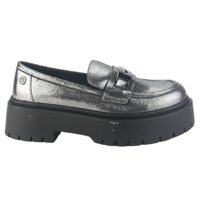 Mocasin Chalada Mujer Lewis-1 Plateado Casual