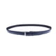 thumbnail image 3 of Cinturón MILORDE para hombre de piel auténtica con hebilla de una sola punta, azul marino, 3 of 6