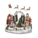 thumbnail image 1 of Ilumina El Pueblo Navideño Con El Trineo De Papá Noel Y Renos Para El Comedor De La Cafetería, 1 of 5