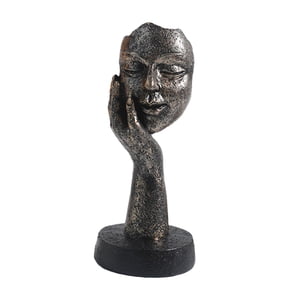 Bothyi - Thinker Estatuas Escultura De Cara Para Mesa Estantería Objetos Decorativos Oficina 15Cmx6.5Cm
