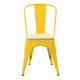 thumbnail image 1 of Silla Tolix Asiento Madera Replica Amarillo, 1 of 3