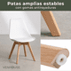 thumbnail image 3 of Pack 6 sillas para comedor tulip blancas, 3 of 8