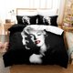 thumbnail image 1 of Marilyn Monroe Bedding Set,Duvet Cover Comforter Bed Set Quilt Cover Pillowcase, Boys Girls Adults Bed Sheets, 1 of 5