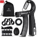 thumbnail image 1 of Set 5 En 1 Hand Grip Ejercitador Mano Y Antebrazo 5-60 Kg Negro, 1 of 10