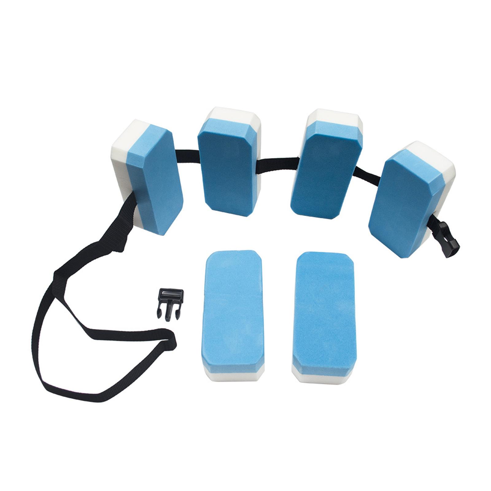 Ioensy - Cinturón De Natación Para Niños, Tabla De Flotabilidad, Cinturón De Entrenamiento De Natación Para Niños, Adultos, Azul Y Blanco