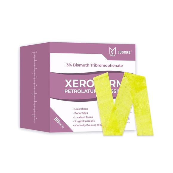 Apósito JUSORE Xeroform Petrolato 2,5x20 cm 50 unidades